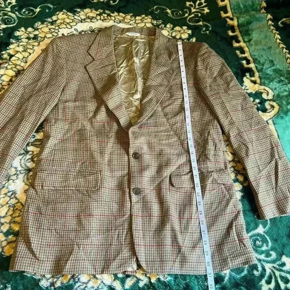 Vintage Bill Blass Plaid Blazer Size M/L - Picture 3 of 8
